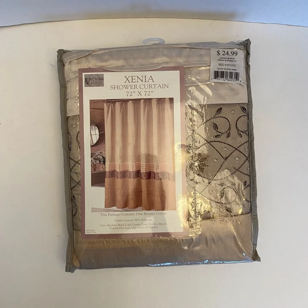 Xenia Shower Curtain - Beige